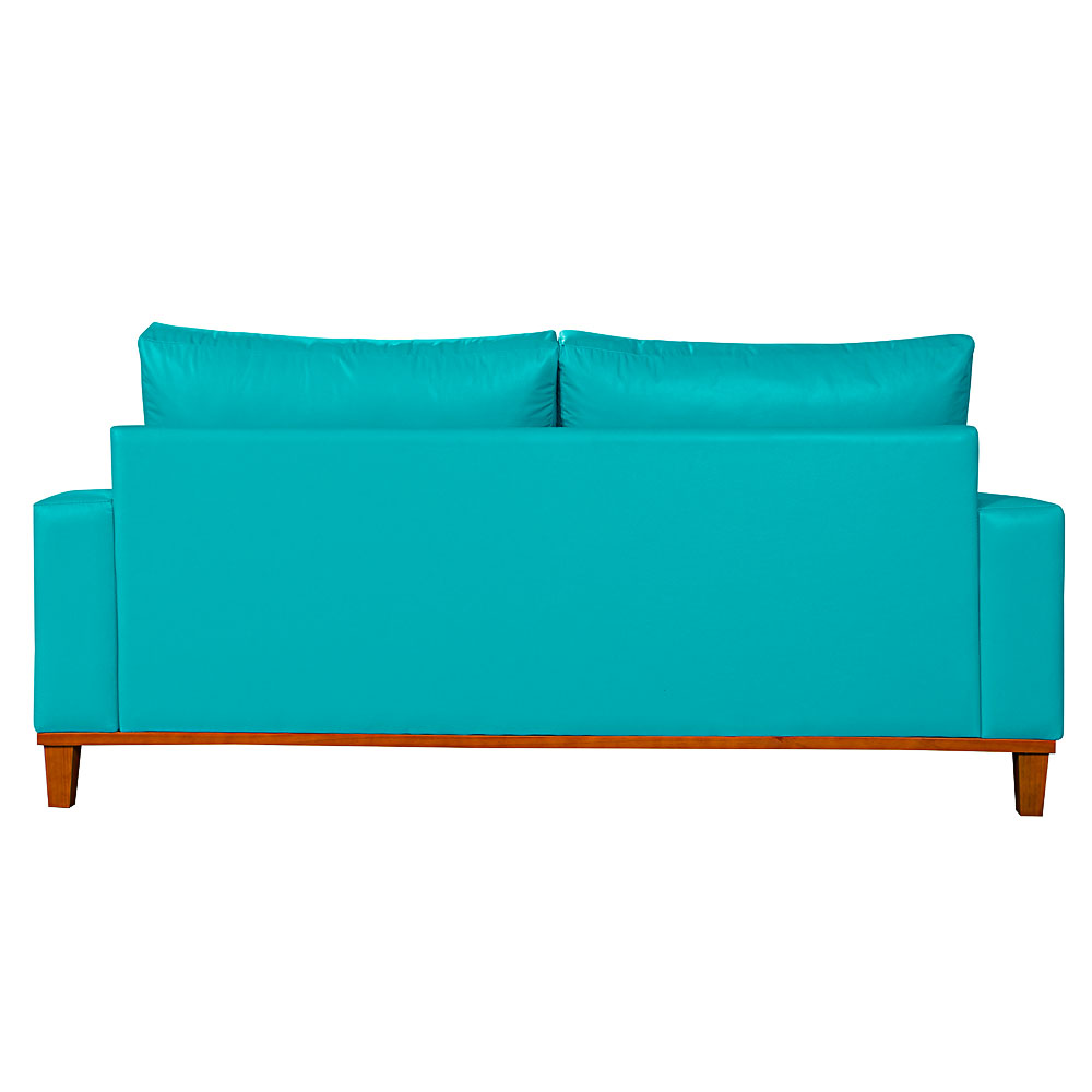 Sofa Living Istambul 3 lugares Revestimento Courino Sintetico