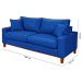 Sofa Living Istambul 3 lugares Revestimento Courino Sintetico