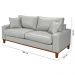 Sofa Living Istambul 3 lugares Revestimento Courino Sintetico