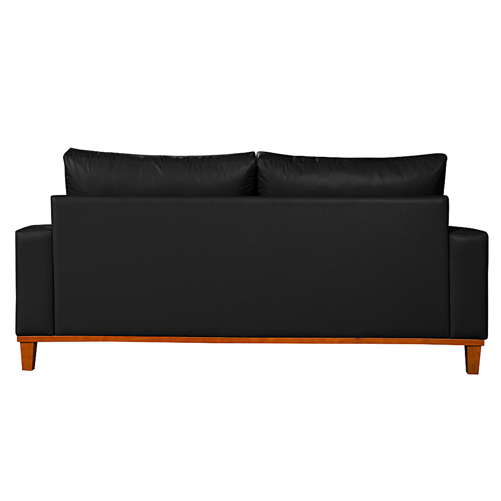 Sofa Living Istambul 3 lugares Revestimento Courino Sintetico