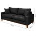 Sofa Living Istambul 3 lugares Revestimento Courino Sintetico