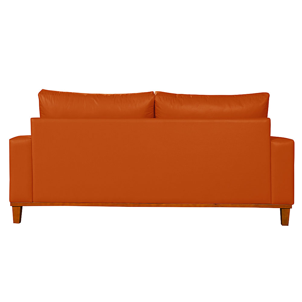 Sofa Living Istambul 3 lugares Revestimento Courino Sintetico