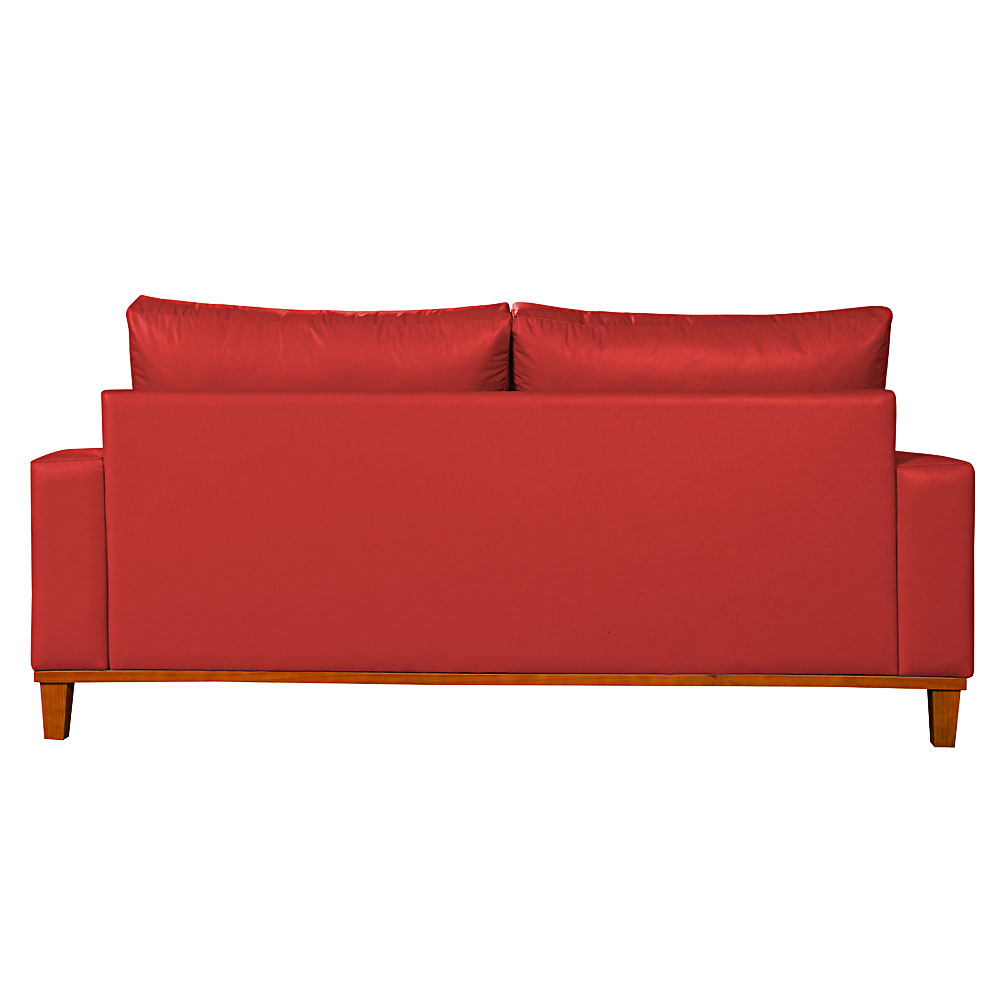Sofa Living Istambul 3 lugares Revestimento Courino Sintetico