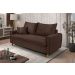 Sofa Living com Bau Multiuso 3 Lugares Suede Pes em Madeira
