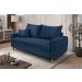 Sofa Living com Bau Multiuso 3 Lugares Suede Pes em Madeira