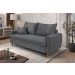 Sofa Living com Bau Multiuso 3 Lugares Suede Pes em Madeira