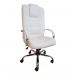 Cadeira Giratória Escritório Classic Presidente Branca Relax Base Cromada c/ Rodizio - 100% Nacional