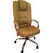 Cadeira Giratória Escritório Classic Presidente Caramelo Relax Base Cromada c/ Rodizio - 100% Nacional