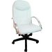 Cadeira Giratória Escritório Day Presidente Branca Relax Base Preta c/ Rodizio - 100% Nacional