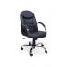Cadeira Giratória Escritório Day Presidente Preta Relax Base Cromada c/ Rodizio - 100% Nacional