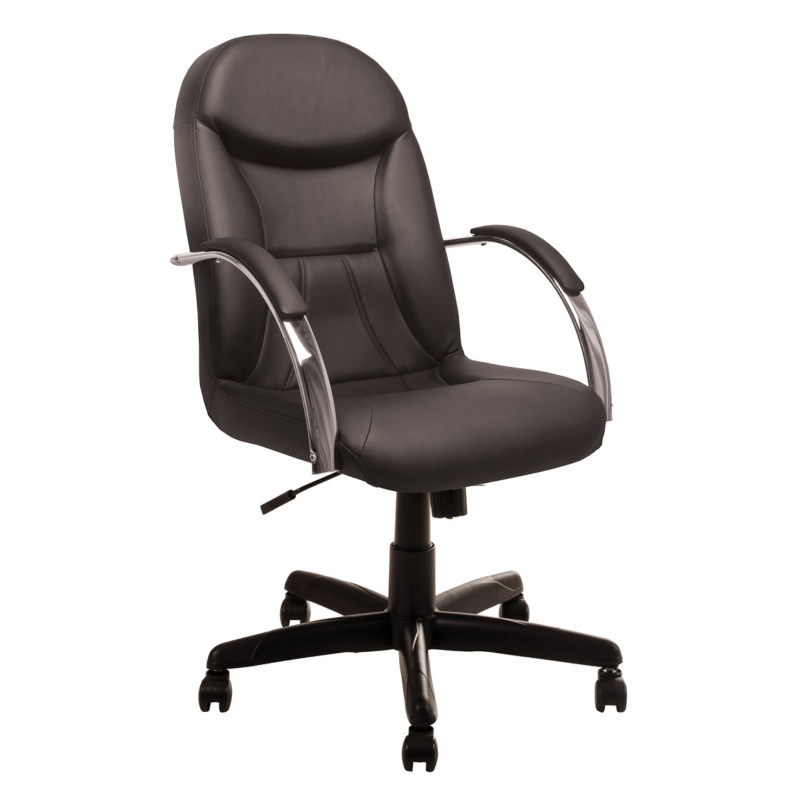 Cadeira Giratória Escritório Day Presidente Preta Relax Base Preta c/ Rodizio - 100% Nacional