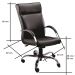 Cadeira Giratória Escritório Havana Presidente  Branco Relax Base Cromada c/ Rodizio - 100% Nacional