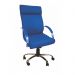 Cadeira Giratória Escritório Havana Presidente Azul Relax Base Cromada c/ Rodizio - 100% Nacional