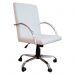 Cadeira Giratória Escritório Work Branca Relax Base Cromada c/ Rodizio - 100% Nacional