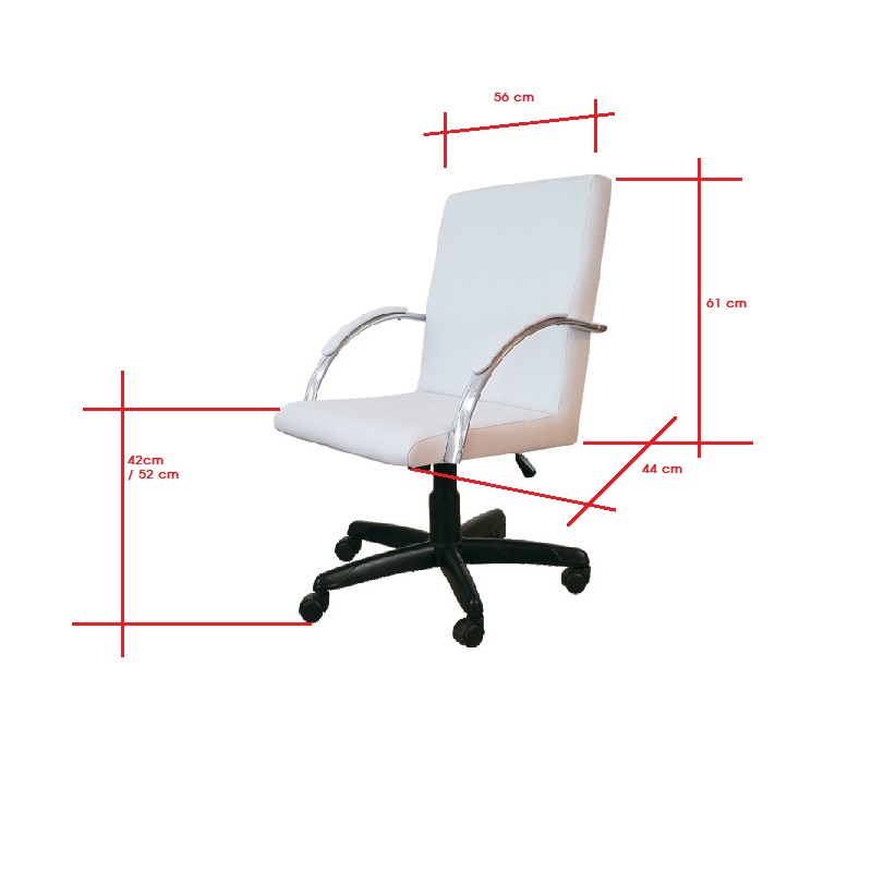 Cadeira Giratória Escritório Work Caramelo Relax Base Preta c/ Rodizio - 100% Nacional