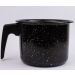 Caneca Leiteira Esmaltada no 16 Preto atóxico 2,0 L cabo Baquelite  ESMALTADOS SILVA 8186 