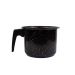 Caneca Leiteira Esmaltada no 16 Preto atóxico 2,0 L cabo Baquelite  ESMALTADOS SILVA 8186 