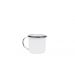 Caneca Xícara Esmaltada no 6 160ML Branco atóxico ESMALTADOS SILVA 2202 