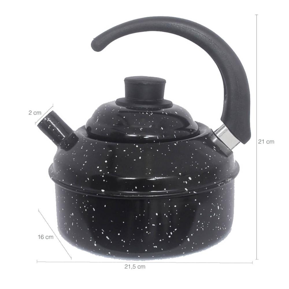 Chaleira Preta Chaleira Esmaltada Para Fogão De Indução