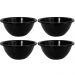 Conjunto 4 Tigelas Esmaltadas Ágata 500ml Bowls para Servir Esmaltados Silva Preto