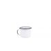 Xícara Caneca com pires Esmaltada 90ml Branco no 6  2314 e 2317