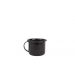 Xícara Caneca com pires Esmaltada 90ml Preto no 6 2272 e 2265