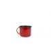 Xícara Caneca com pires Esmaltada 90ml Vermelho no 6  2271 e 2263