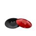 Xícara Caneca com pires Esmaltada 90ml Vermelho no 6  2271 e 2263