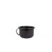 Xícara Caneca com pires Esmaltada no 8 180ml Preta 2276 e 2268
