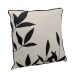 Almofada Folhas I Off White e Preta