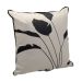 Almofada Folhas II Off White e Preta
