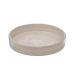 Bandeja Decorativa Espressione Redonda Bege 23x23 cm