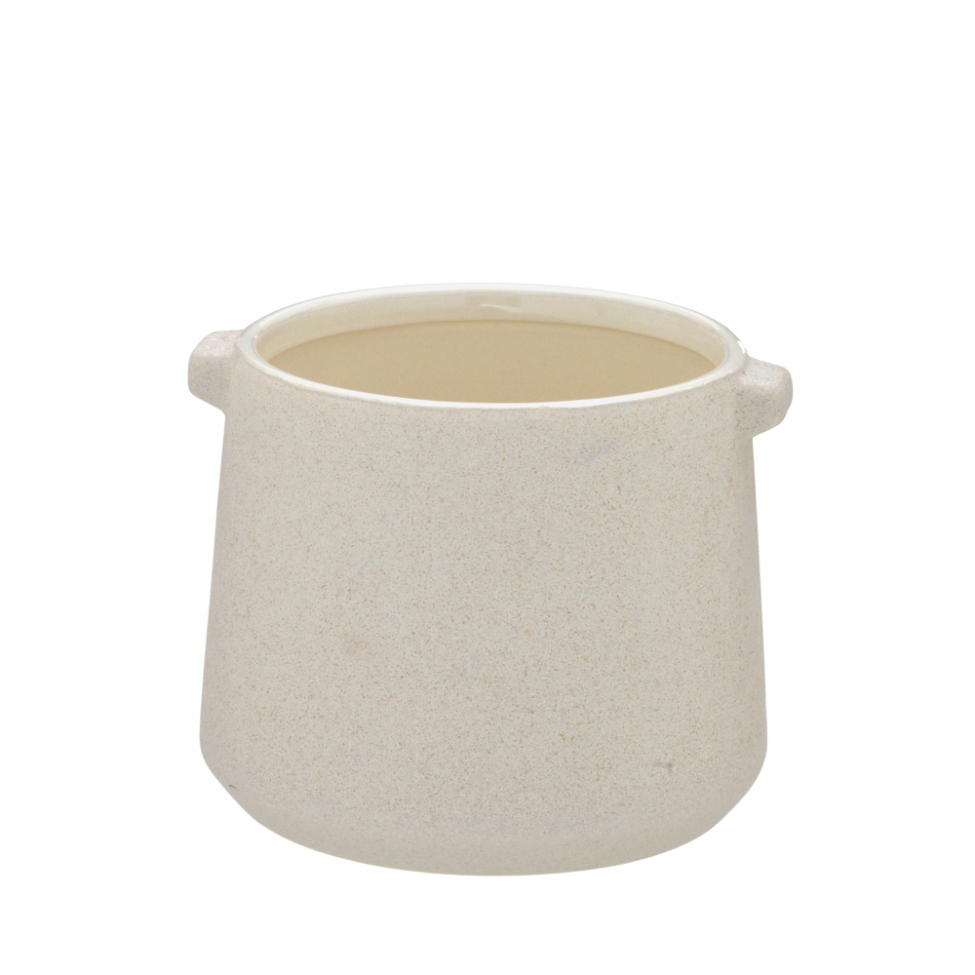 Cachepot Decorativo Espressione Basic Branco 18 cm