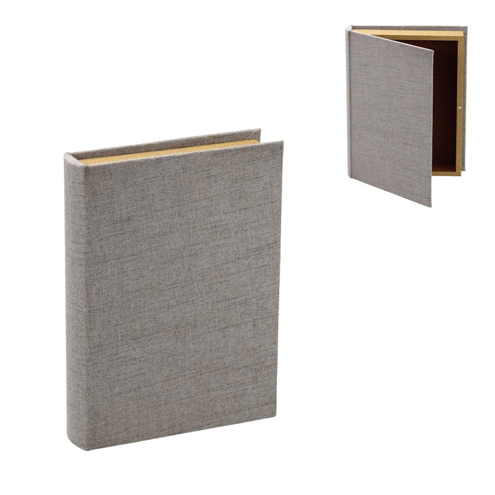 Caixa de Livros Decorativa II Cinza