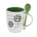 Caneca Enjoy Café Branca e Verde