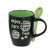Caneca Enjoy Café Preta e Verde