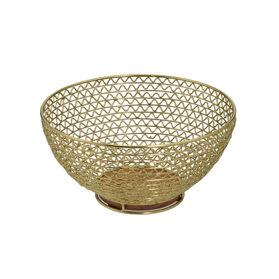 Centro De Mesa Espressione Dourado e Marrom
