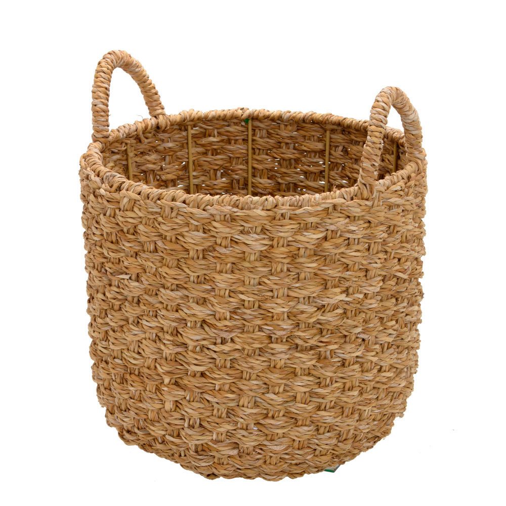 Cesta Decorativa em Ferro e Ratan Espressione II Marrom