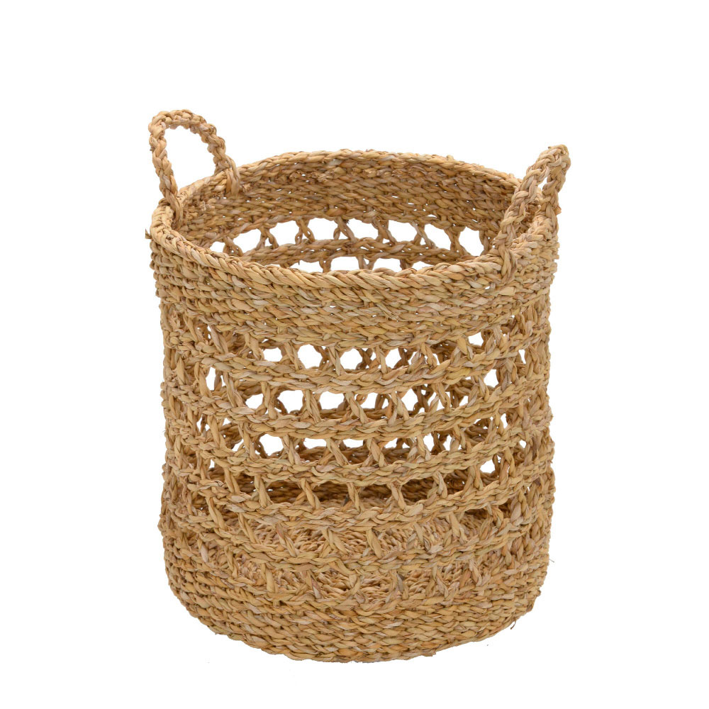 Cesta Decorativa em Rattan Espressione III Marrom
