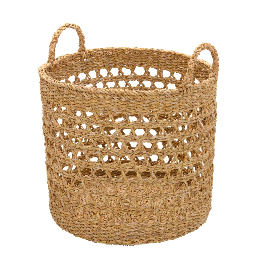 Cesta Decorativa em Rattan Espressione Marrom
