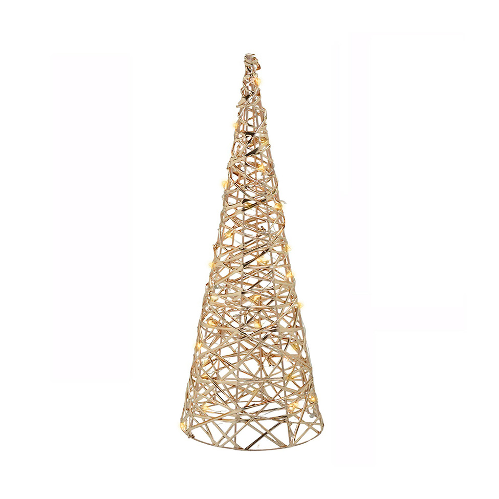 Árvore Natalina com Luz Espressione Dourada 45 cm