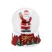 Enfeite Natalino Espressione Bola de Água com Papai Noel com Sino Vermelha e Branca 9 cm