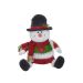 Enfeite Natalino Espressione Boneco de Neve Vermelho e Verde 41 cm
