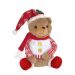 Enfeite Natalino Espressione Urso Marrom Claro e Branco 33 cm