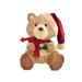 Enfeite Natalino Espressione Urso Vermelho e Marrom 22 cm