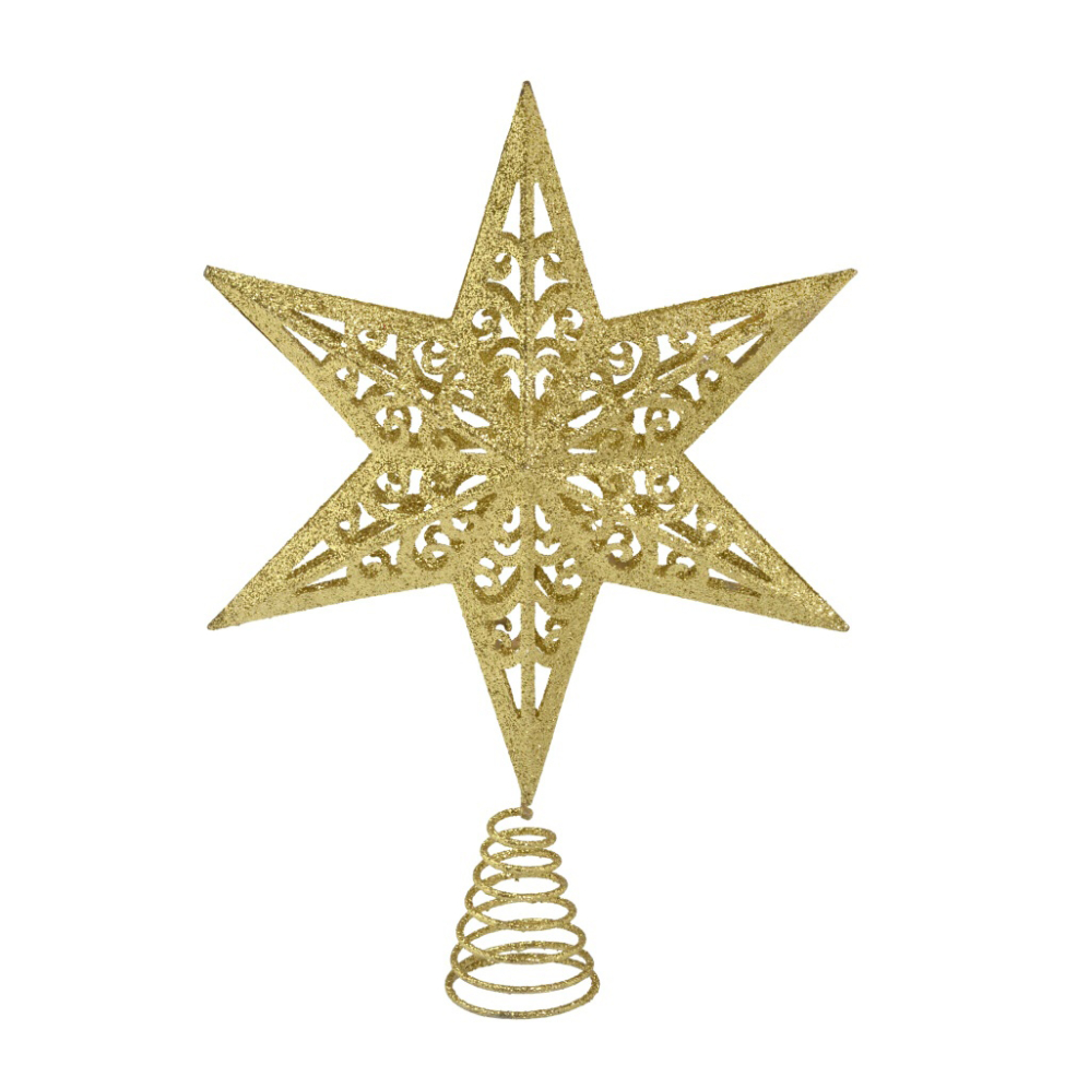 Estrela Ponteira para Árvore Espressione Dourada