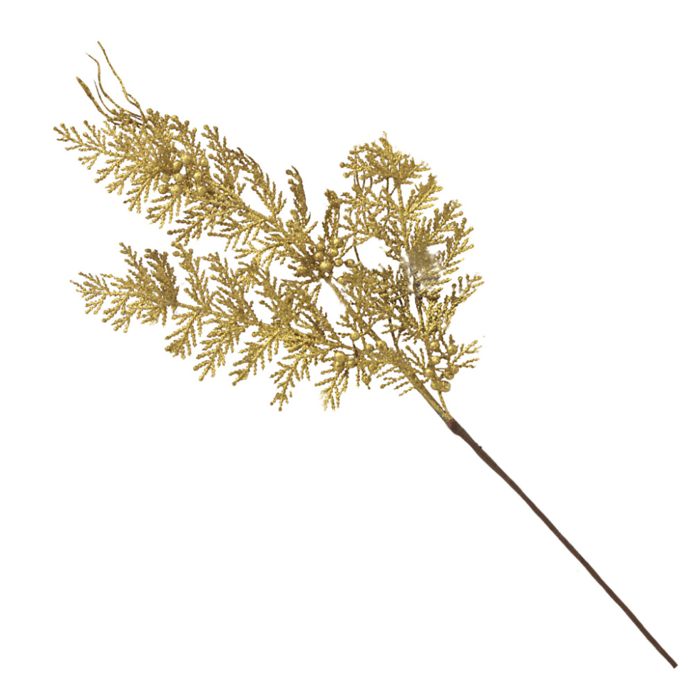 Galho Natalino Espressione Dourado 70 cm
