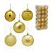 Kit com 36 Bolas Natalinas Espressione Dourado 6 cm