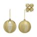 Kit com 4 Bolas Natalinas Espressione Dourado IV 8 cm