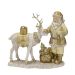 Papai Noel Decorativo IV Dourado e Branco